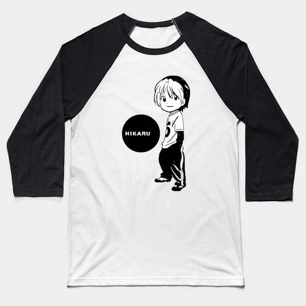 I draw chibi Shindo Hikaru / Hikaru no Go Baseball T-Shirt by mudwizard